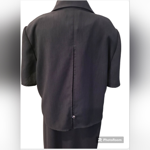 Maxi Sleeveless Dress with scoop neckline with short sleeve jacket - Picture 4 of 8